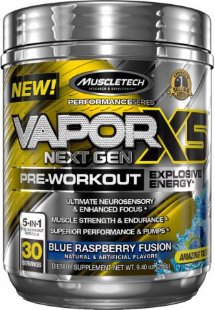 Best Pre Workout - MuscleTech Performance Series Vapor X5 Next Gen Pre-Workout Powder